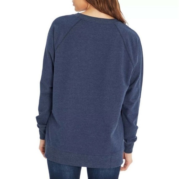 Wildfox Women's Statement Sweatshirt In Blue (Good Vibes) - Medium - Picture 2 of 10